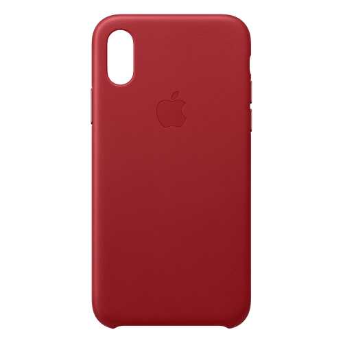 Кейс для iPhone Apple Leather XS кожаный красный MRWK2ZM/A в Йота