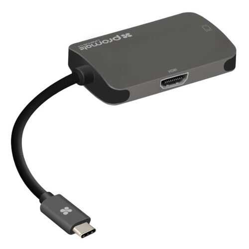 Адаптер универсальный Promate USB 3.1 Type-C™ Hub UniHub-C4 (grey) в Йота