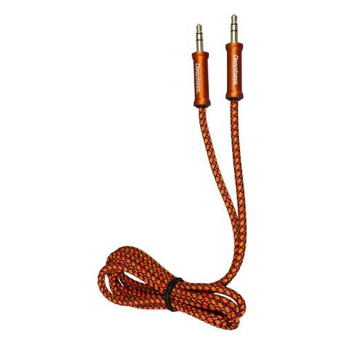 Кабель AUX AC323 Deepbass 3.5mm Плетеный Orange в Йота