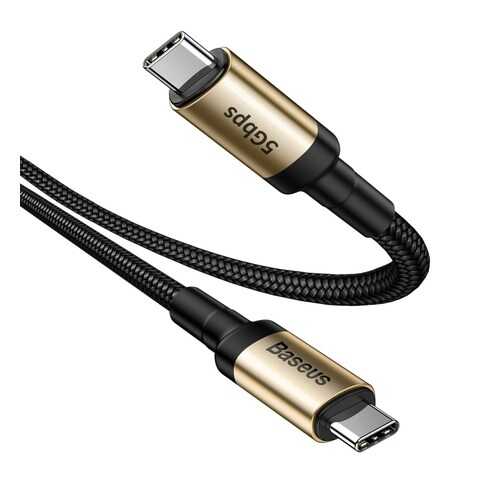 Кабель Baseus Cafule series cable Type-C PD3.1 Gen1 60W 1m Black/Gold (CATKLF-RV1) в Йота