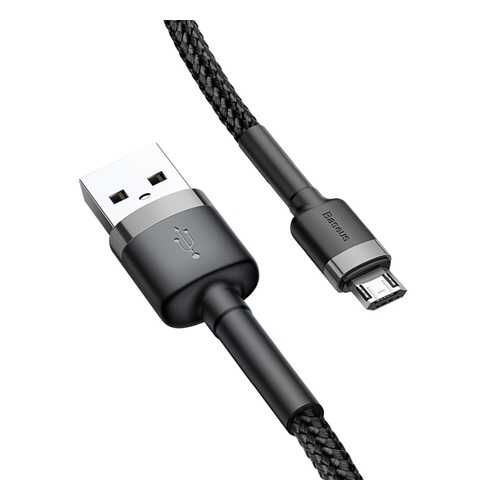 Кабель Baseus microUSB 2m Grey/Black/Black в Йота