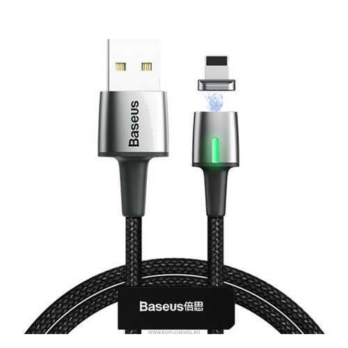 Кабель Baseus USB-iP Zinc Magnetic Black 1m 2.4A в Йота