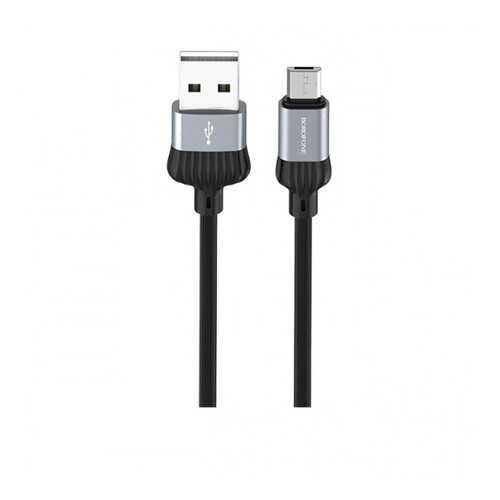 Кабель Borofone BX28 microUSB 1м Black/Grey в Йота