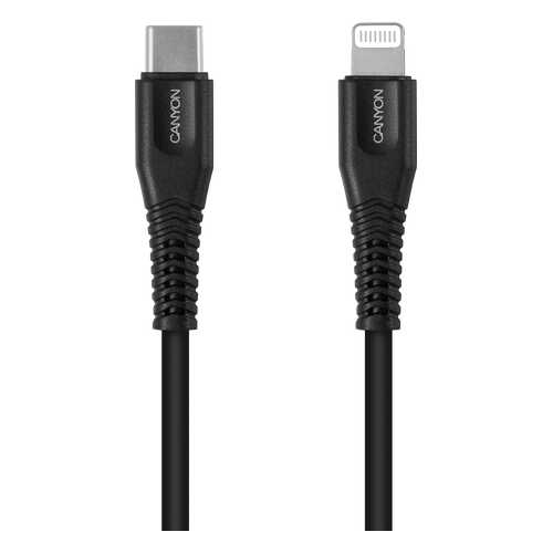 Кабель Canyon 1.2м MFI USB Type-C/Lightning Black в Йота