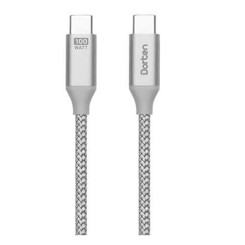 Кабель Dorten USB-C to USB-C PD Charging Cable Tetron Series 2 м Space Gray в Йота