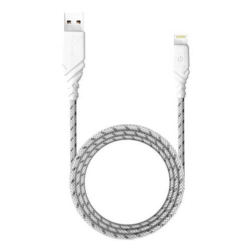 Кабель EnergEA NyloGlitz USB-C to USB-A 1,5 м White в Йота