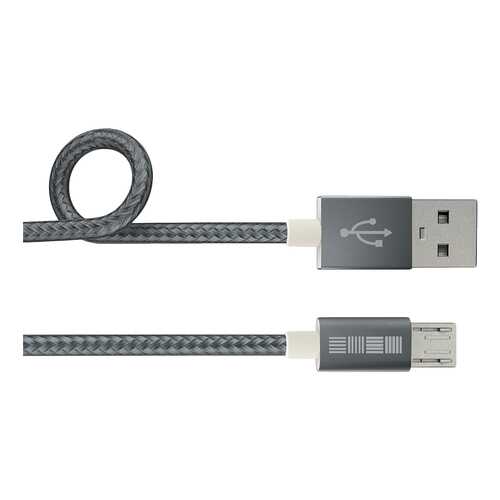 Кабель InterStep microUSB 1м Grey в Йота