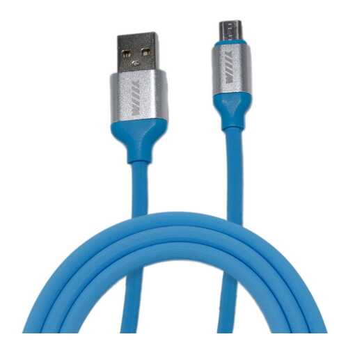 Кабель WIIIX CB120-UMU-10BU microUSB 1,2м Blue в Йота