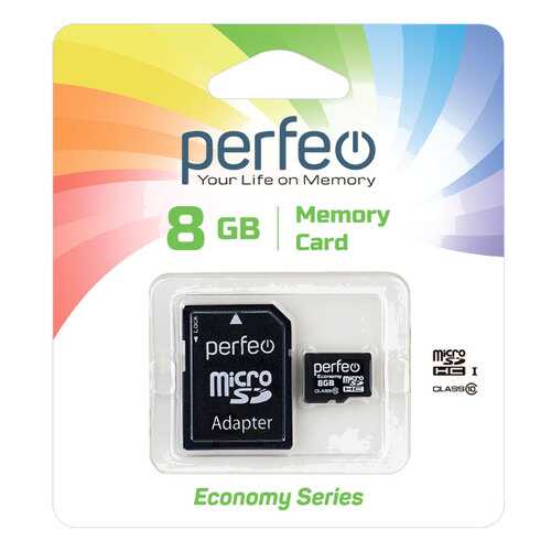 Карта памяти Perfeo microSD 8GB High-Capacity (Class 10) economy series в Йота