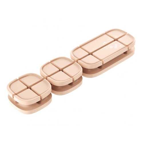 Держатель-зажим Baseus Cross Peas Cable Clip Gold в Йота