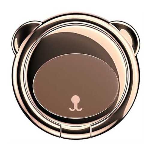 Кольцо-держатель Baseus Bear Finger Metal Ring Grip Stand Holder Brown в Йота