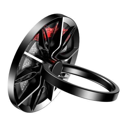 Кольцо-держатель для смартфона Baseus Wheel Black/Silver в Йота