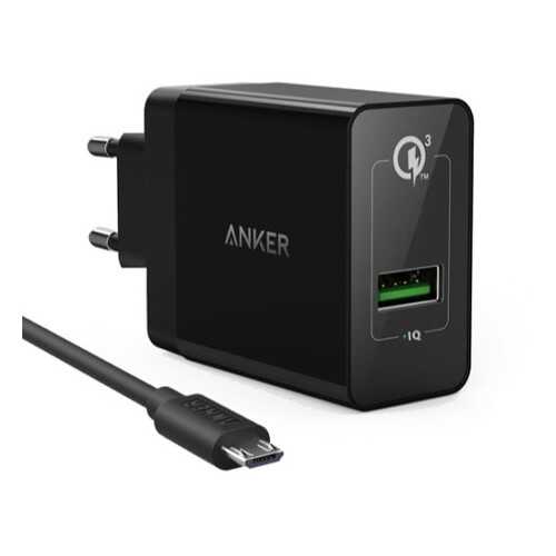 Сетевое зарядное устройство Anker PowerPort 1 USB 2A Black в Йота