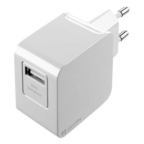 Сетевое зарядное устройство Cellular Line 1 USB 2A White в Йота