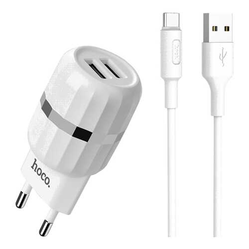 Сетевое зарядное устройство Hoco C41Ai 2 USB 2,4A White в Йота