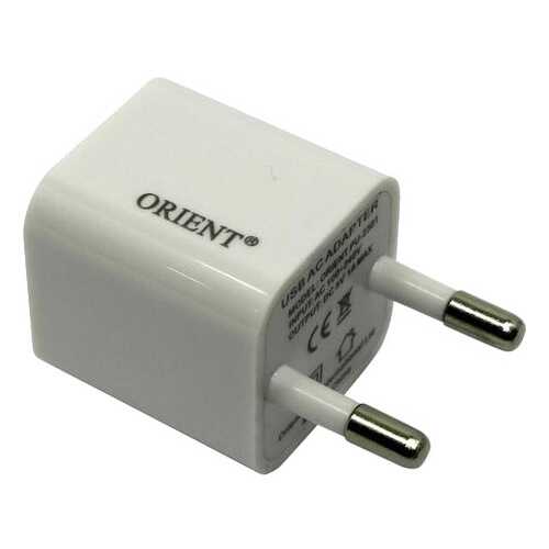 Сетевое зарядное устройство ORIENT PU-2301 1 USB 1A White в Йота