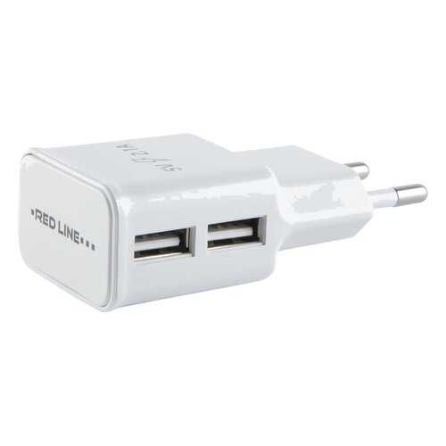 Сетевое зарядное устройство Red Line 2 USB , 2.1A + 8pin для Apple, White в Йота