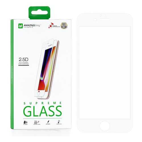 Защитное стекло AMAZINGthing SupremeGlass Full Glue White 0.33mm для Apple iPhone 6/6S в Йота