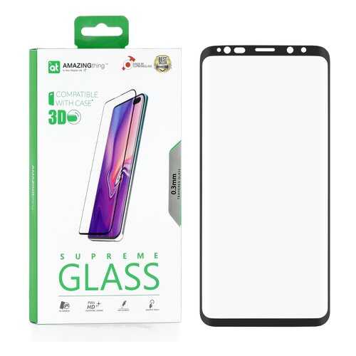 Защитное стекло AMAZINGthing SupremeGlass Full Screen 3D Black для Samsung Galaxy S9 Plus в Йота