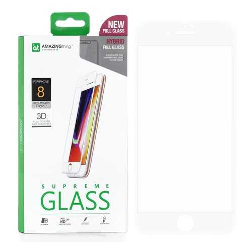 Защитное стекло AMAZINGthing SupremeGlass Hybrid 3D White 0.2mm для Apple iPhone 7 в Йота