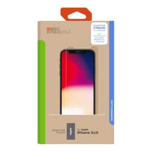 Защитное стекло InterStep для Apple iPhone X/iPhone XS (IS-TG-IPHONXSCL-UA3B202) в Йота