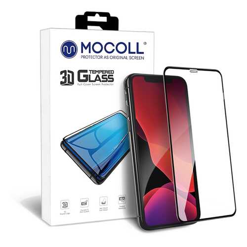 Защитное стекло MOCOLL 3D MIX для iPhone 11 PRO / XS / X Черное (Серия Pearl) в Йота