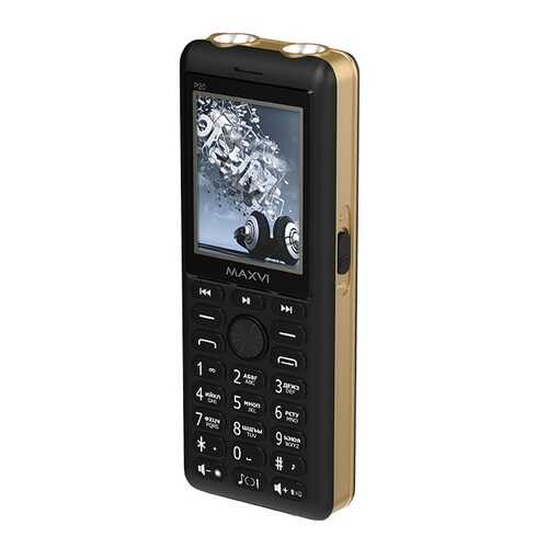 Мобильные телефоны Maxvi P20 (3 SIM) Black/Gold в Йота